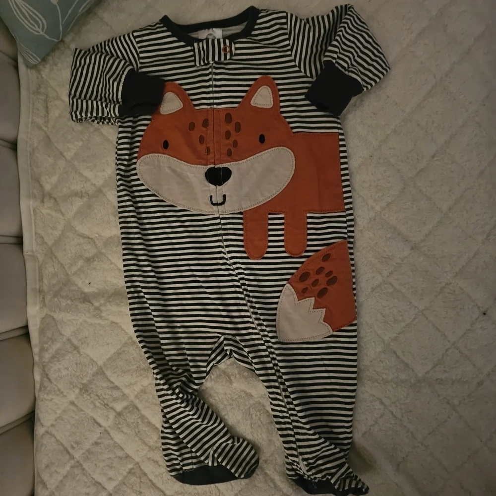 Gerber Black and Orange Fox One Piece